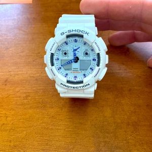 White G-Shock GA-100A